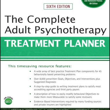 The Complete Adult Psychotherapy Treatment Planner 6th Edition